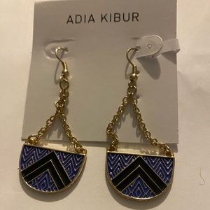 Brand New Adia Kibur Gold Fashion Earrings⭐️5 Star Review